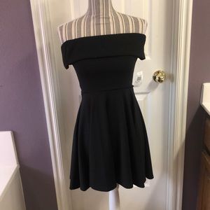 B. Darling Off The Shoulder Black Dress BNWT